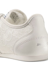 Jimmy Choo Sunny Leather Lace-Up Sneakers White