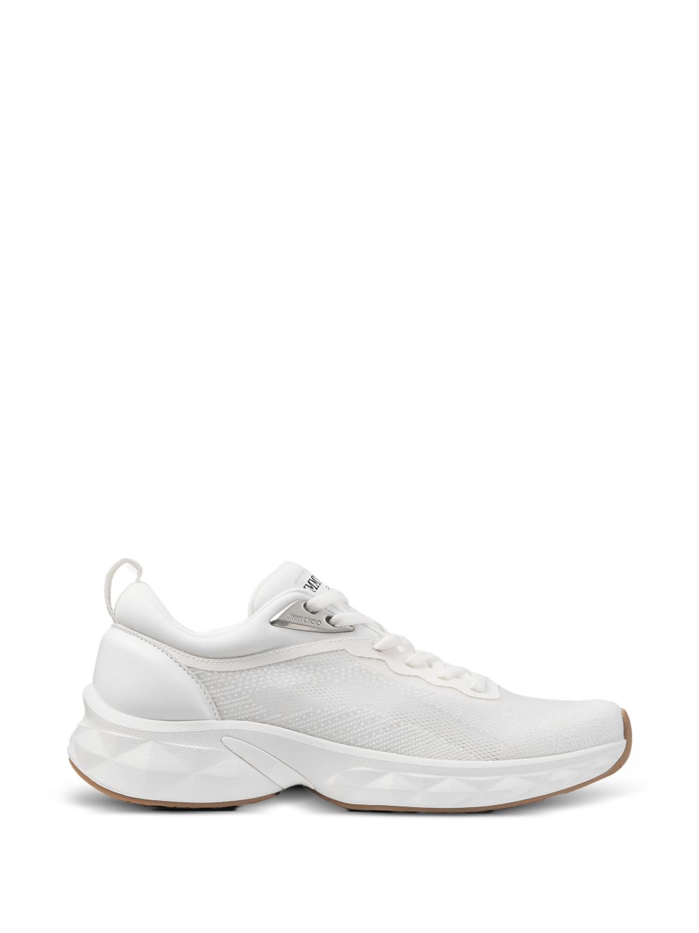 Jimmy Choo Diamond Run Leather Sneakers White