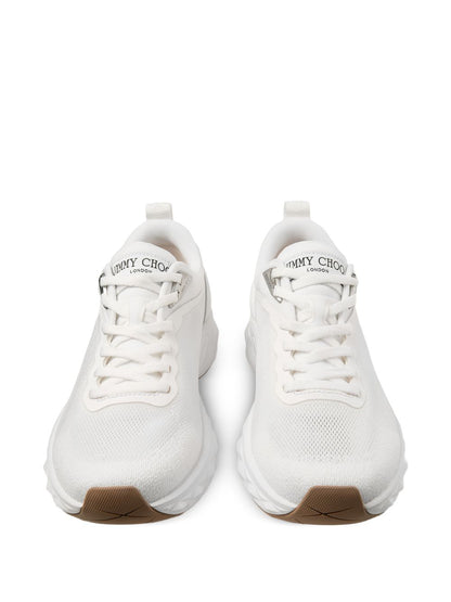 Jimmy Choo Diamond Run Leather Sneakers White