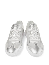 Jimmy Choo Diamond Light Glitter Sneakers Silver
