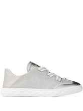 Jimmy Choo Diamond Light Glitter Sneakers Silver