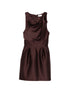 Elisabetta Franchi Draped Mini Dress Brown