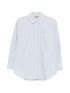 Woolrich Striped Cotton Shirt Clear Blue