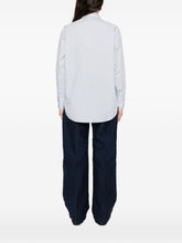 Woolrich Striped Cotton Shirt Clear Blue