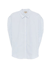 Woolrich Striped Cotton Shirt Clear Blue
