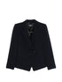 Emporio Armani Double-Breasted Viscose Blazer Blue