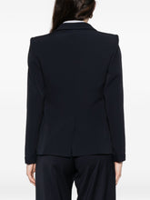 Emporio Armani Double-Breasted Viscose Blazer Blue