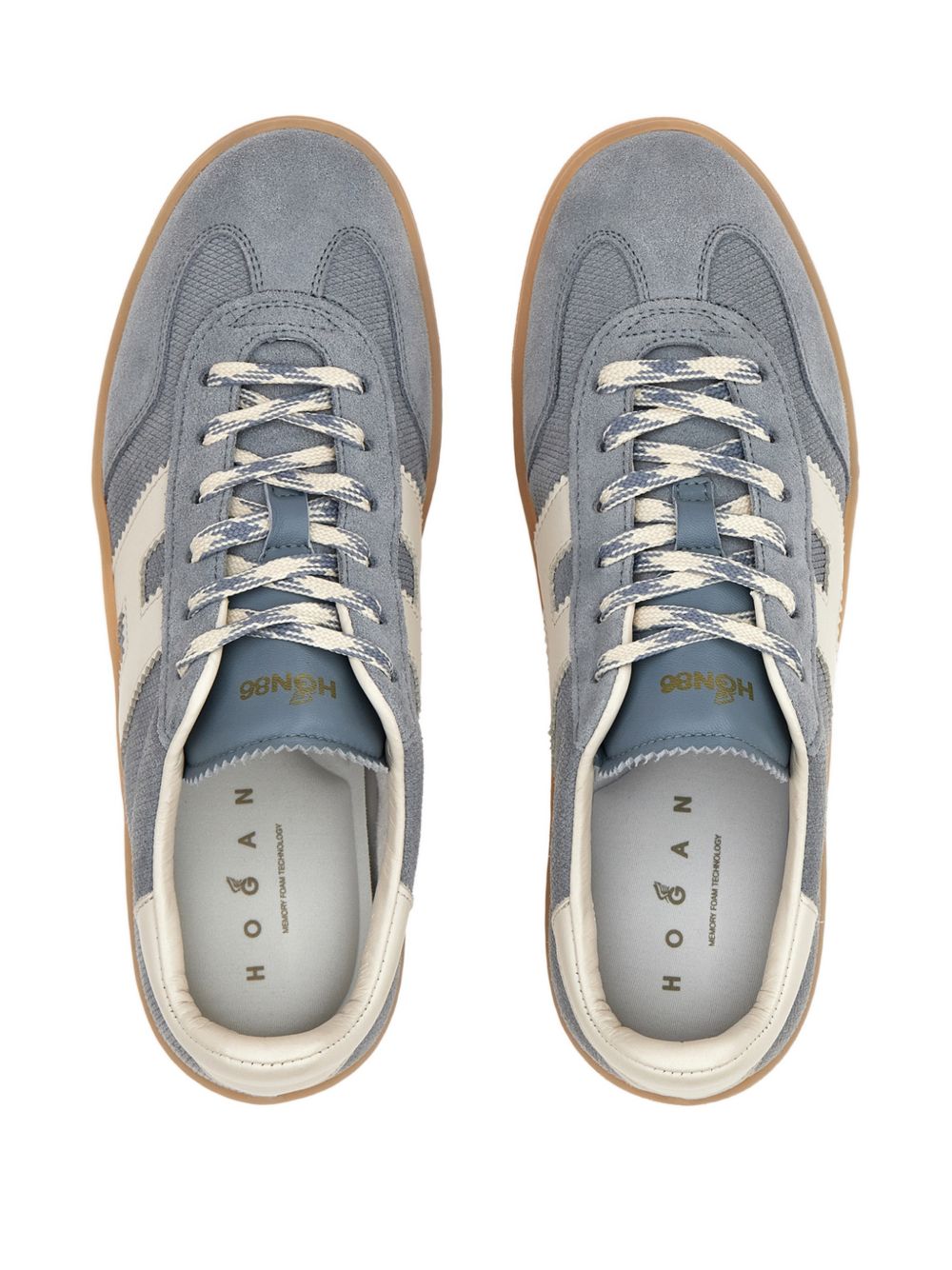 Hogan Clear Leather Sneakers Blue clear blue