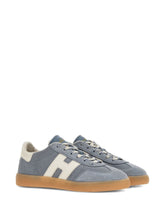 Hogan Clear Leather Sneakers Blue clear blue