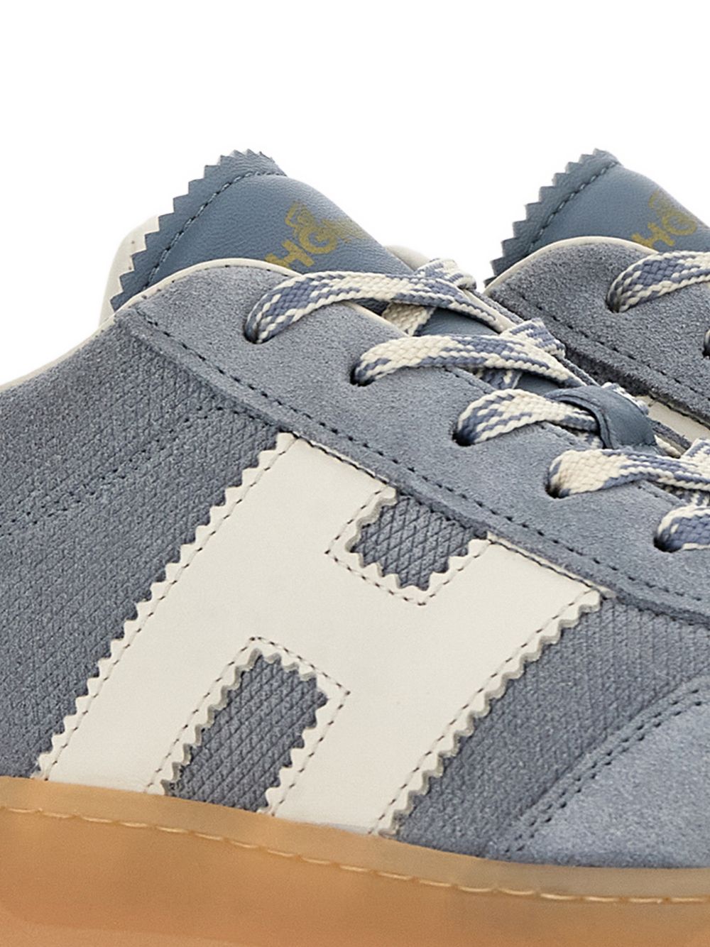 Hogan Clear Leather Sneakers Blue clear blue