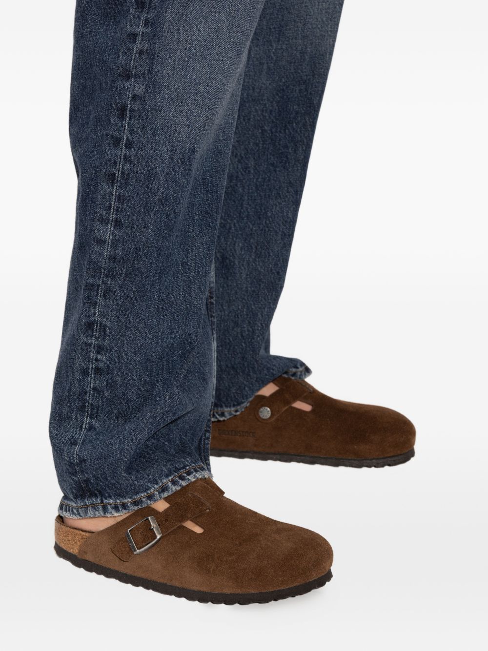 Birkenstock Boston slippers BROWN