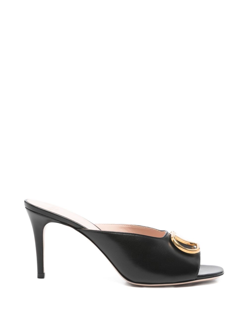 Valentino Garavani VLogo Signature leather mules BLACK