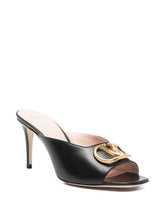 Valentino Garavani VLogo Signature leather mules BLACK