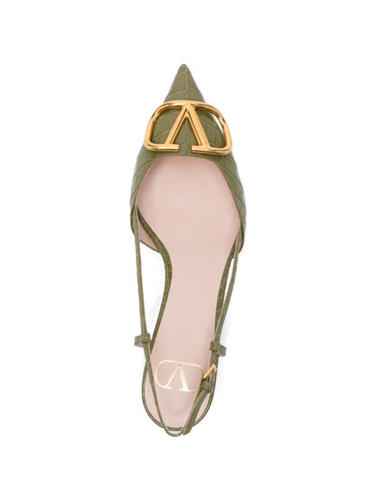 Valentino Garavani VLogo Signature slingback pumps GREEN