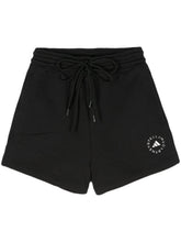 Adidas By Stella McCartney Logo cotton shorts BLACK