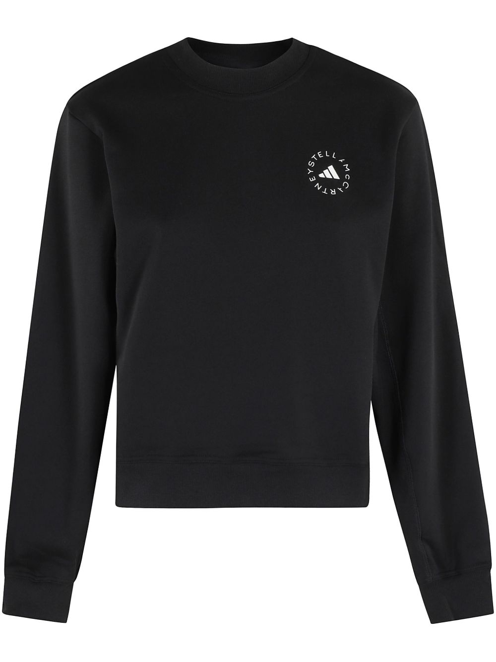 Adidas By Stella McCartney Logo cotton sweatshirt BLACK