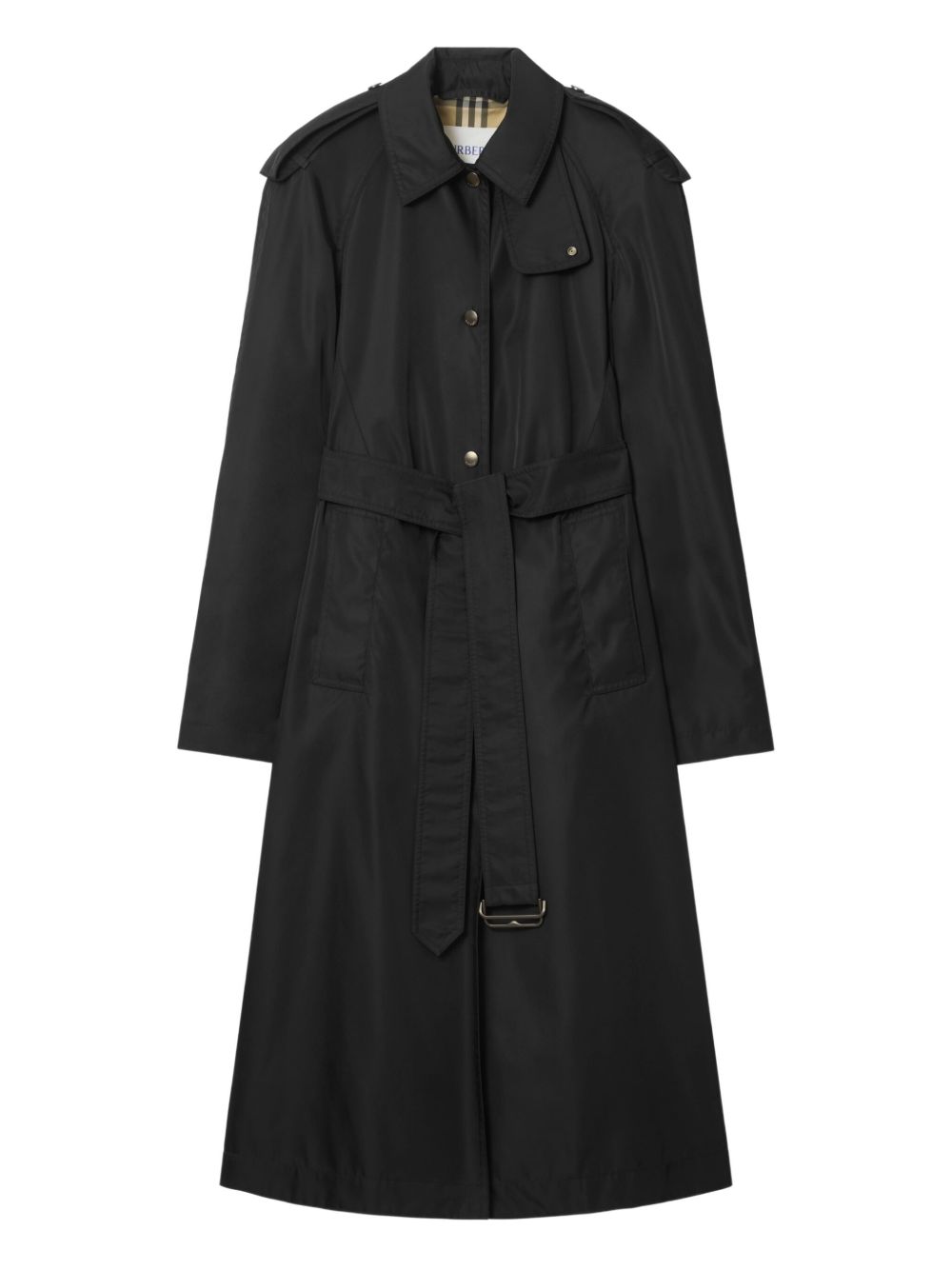 Burberry Nylon Trench Coat Black
