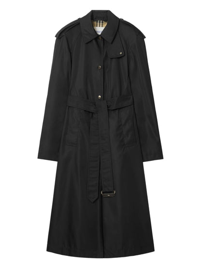 Burberry Nylon Trench Coat Black