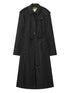Burberry Nylon Trench Coat Black