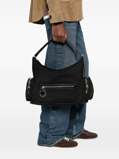 Stella McCartney Dartmoor nylon shoulder bag BLACK