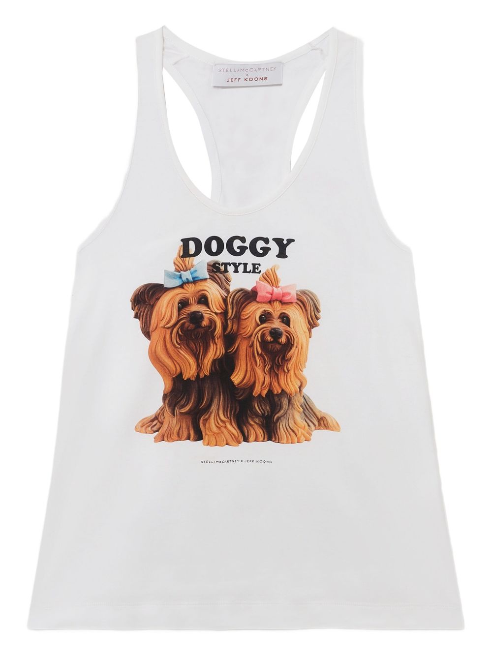 Stella McCartney Graphic Cotton Tank Top White