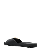 Tory Burch Mellow Buckle Slides Black black