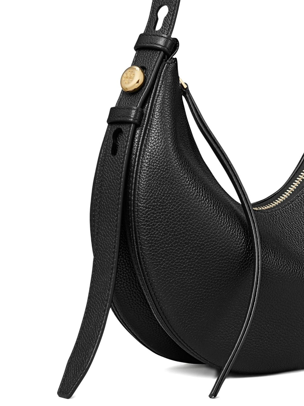 Tory Burch Romy Half Moon Shoulder Bag Black