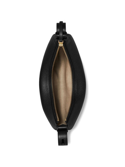 Tory Burch Romy Half Moon Shoulder Bag Black