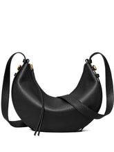 Tory Burch Romy Half Moon Shoulder Bag Black