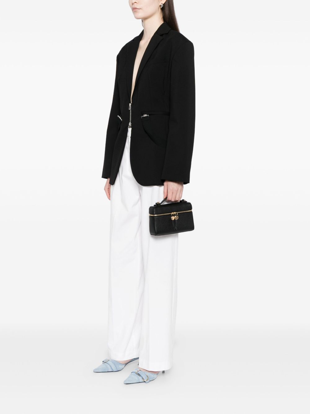 Tory Burch Leather Shoulder Handbag Black