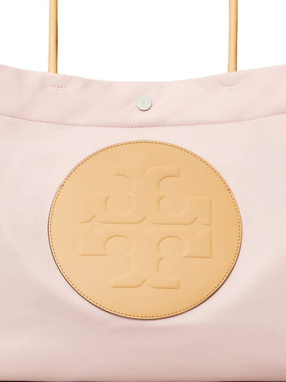 Tory Burch Ella Twist Nylon Tote Pink