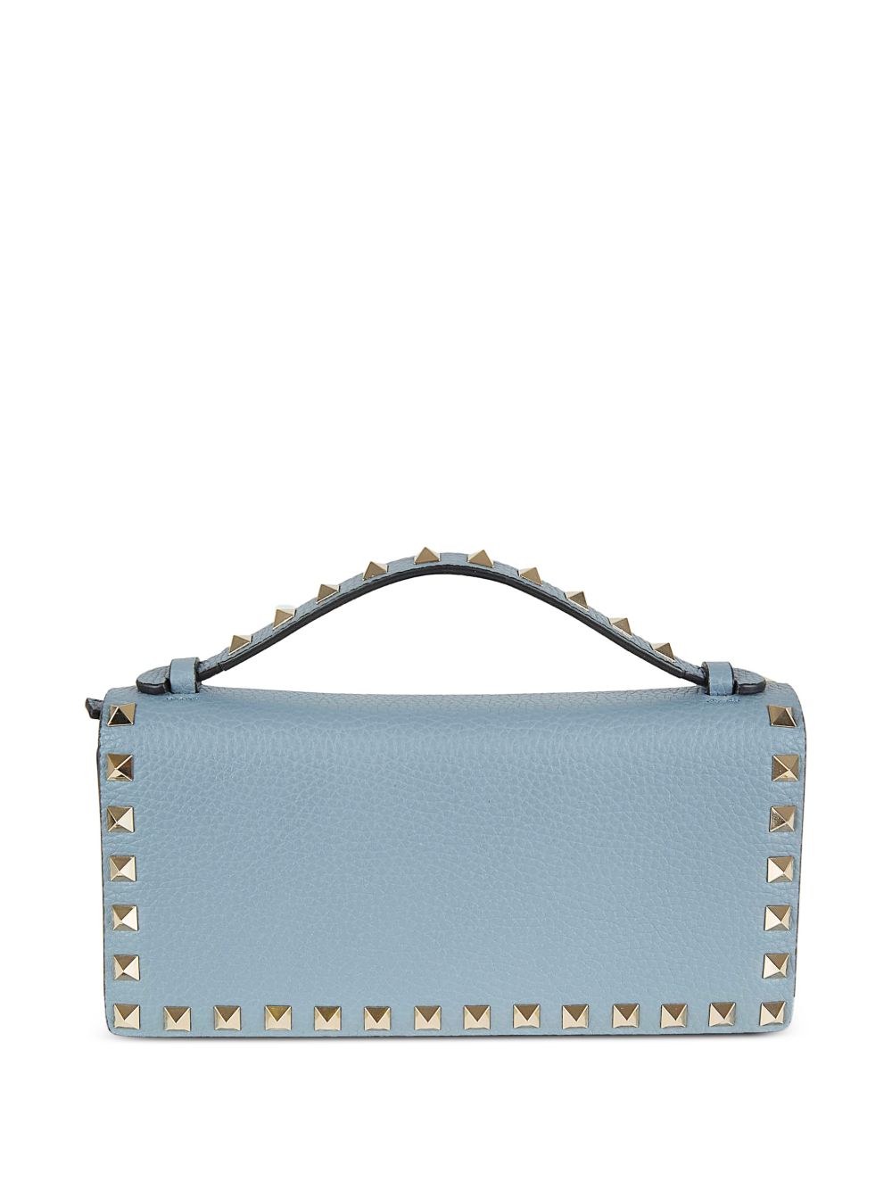 Valentino Garavani Rockstud Leather Wallet Grey