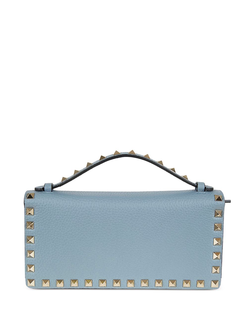 Valentino Garavani Rockstud Leather Wallet Grey