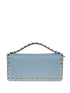 Valentino Garavani Rockstud Leather Wallet Grey