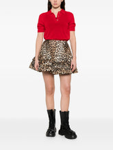 Ganni Nylon Mini Skirt Brown brown