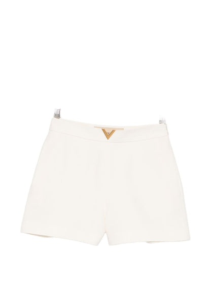 Valentino VLogo Signature Tailored Shorts Ivory Ivory