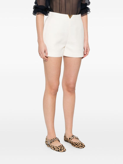 Valentino VLogo Signature Tailored Shorts Ivory Ivory