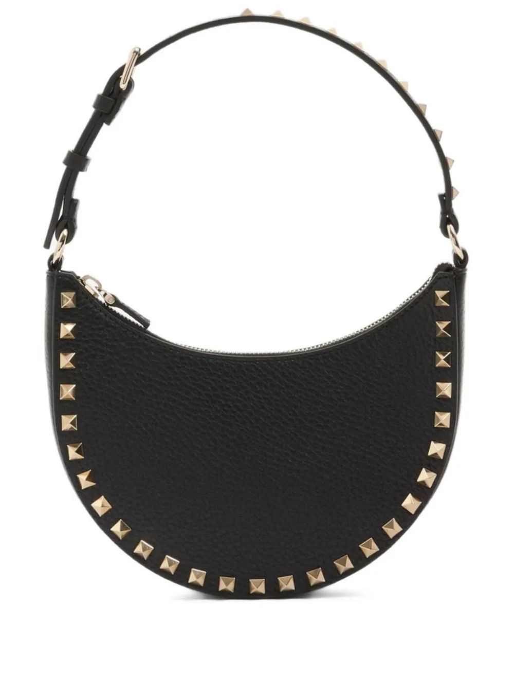 Valentino Garavani Rockstud hobo mini bag BLACK