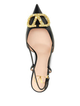 Valentino Garavani Vlogo Signature Slingback Décolleté In 80mm BLACK