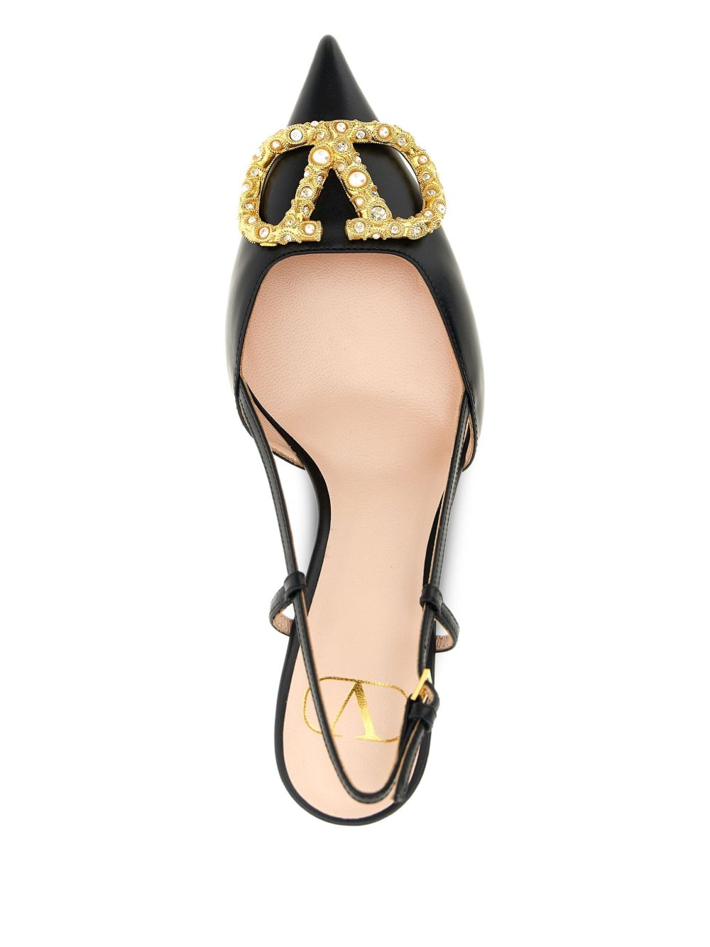 Valentino Garavani Vlogo Signature Slingback Décolleté In 80mm BLACK