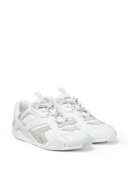 Versace Galaxia Leather Sneakers White