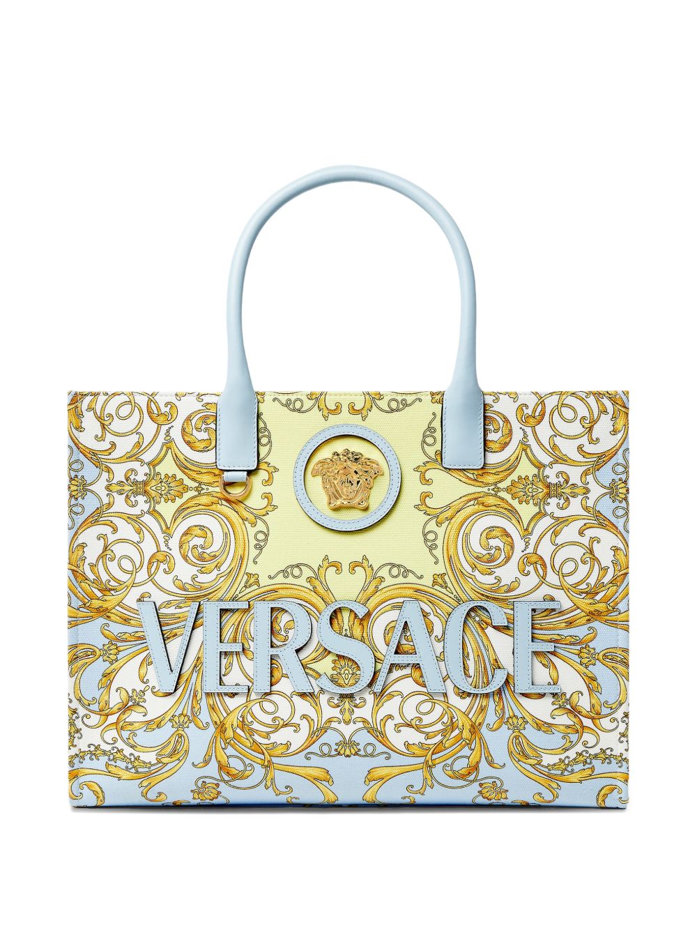 Versace La Medusa Shopper Bag Clear Blue
