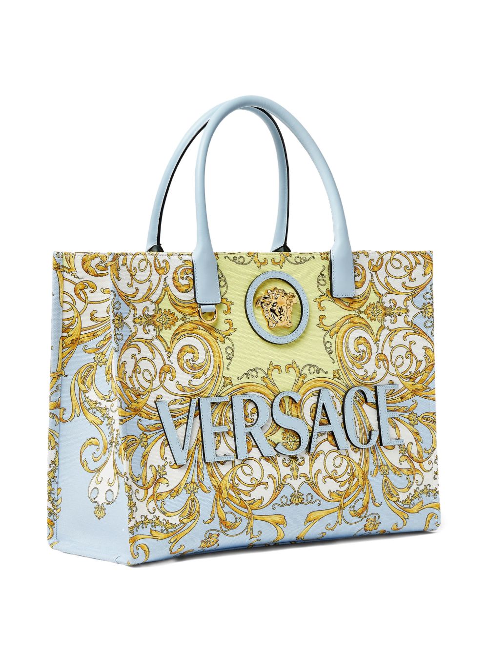 Versace La Medusa Shopper Bag Clear Blue