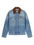 Versace Denim Cotton Jacket Blue