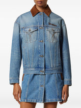 Versace Denim Cotton Jacket Blue