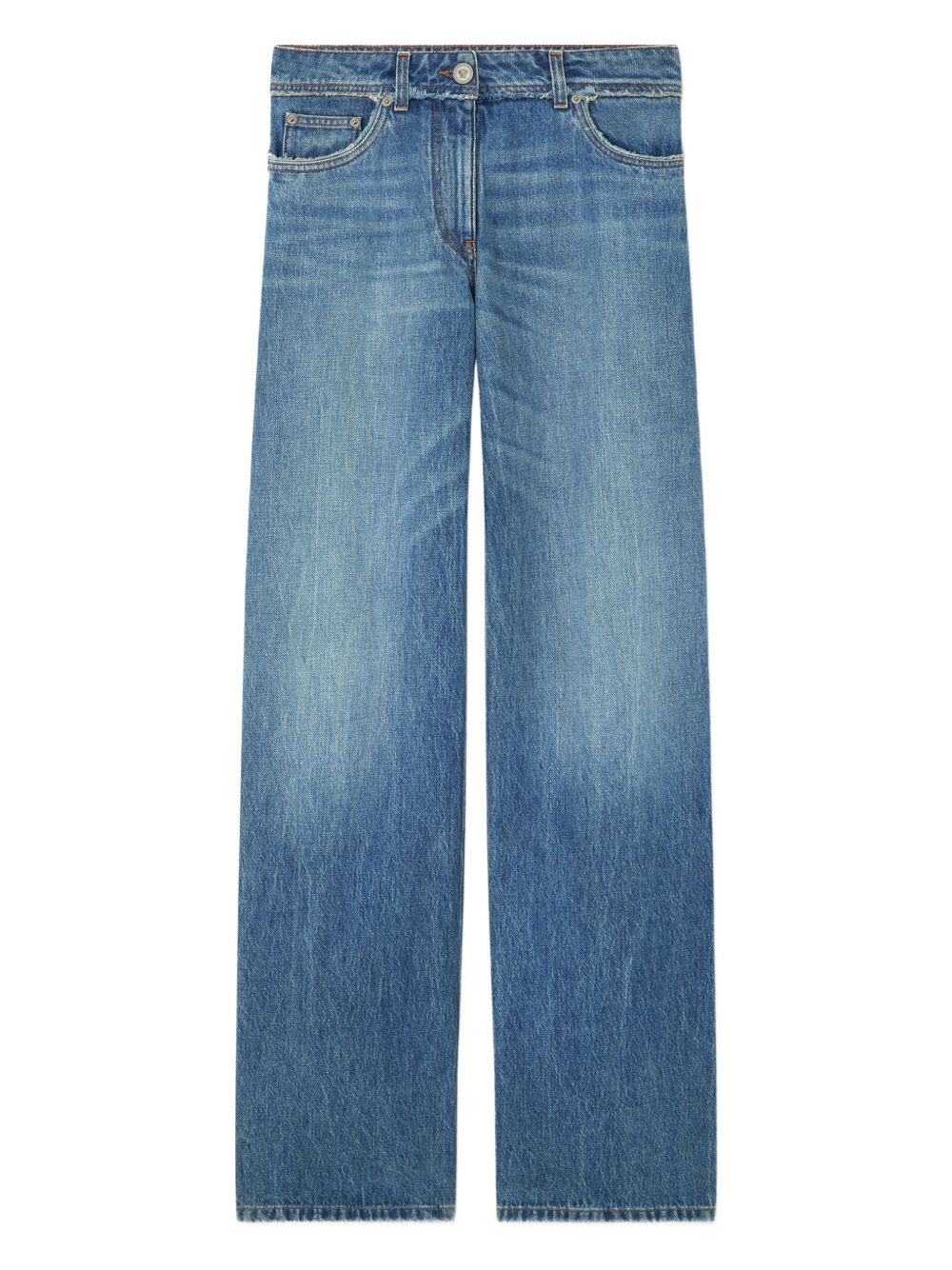 Versace Slim-Fit Cotton Denim Jeans Blue