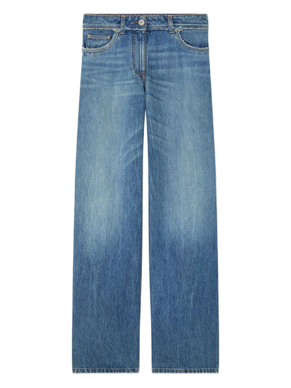 Versace Slim-Fit Cotton Denim Jeans Blue