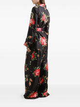 Dolce & Gabbana Roses Silk Floral Shirt Black