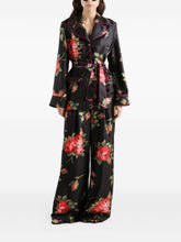 Dolce & Gabbana Roses Silk Floral Shirt Black