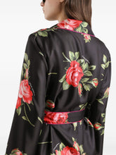 Dolce & Gabbana Roses Silk Floral Shirt Black